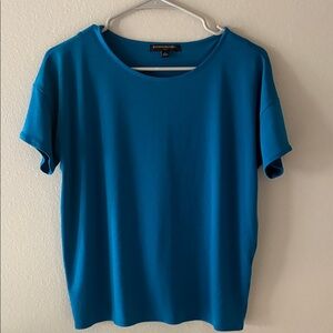 Banana Republic Vibrant Blue Short Sleeve Blouse small